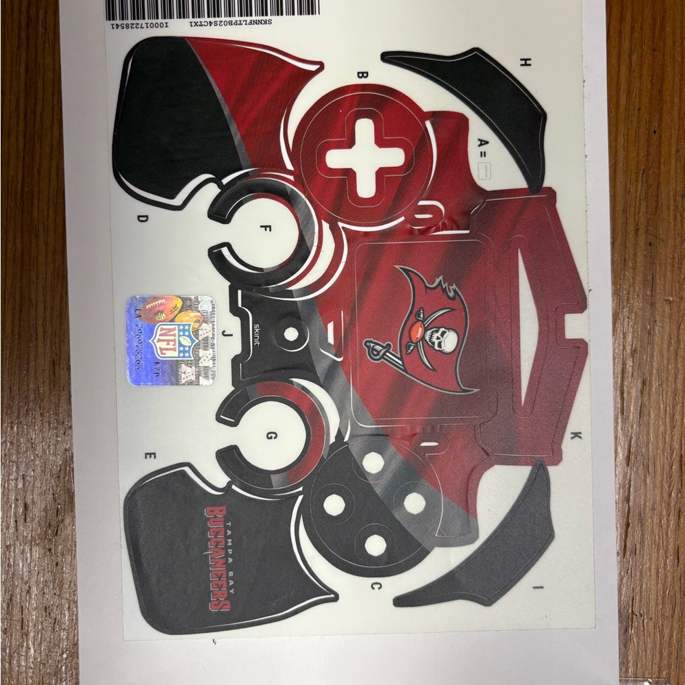 Tampa Bay Buccaneers Controller Skin for PS4 Controller